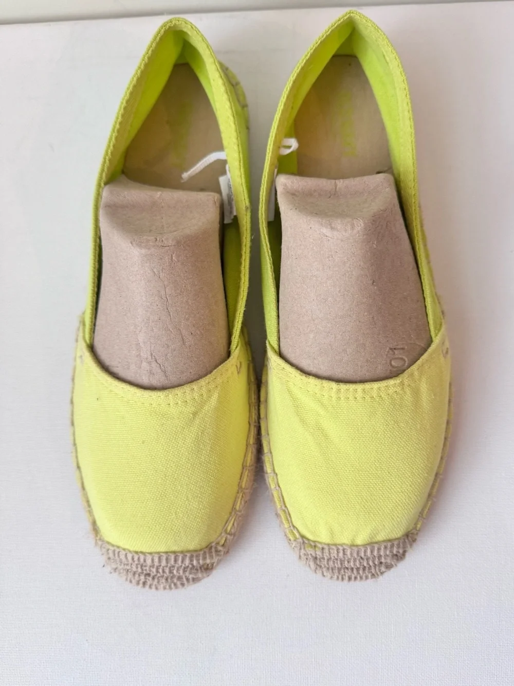 Old Navy two tone Neon Yellow Canvas Espadrille Flats